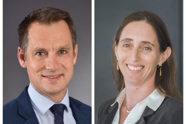 Dr. Philippe Ciuciu, Assistant Professor Efrat Shimron (Credit: Inbal Ginat)