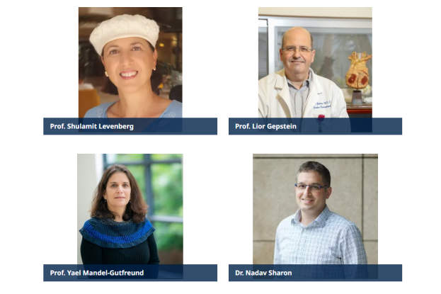 Prof. Shulamit Levenberg, Prof. Lior Gepstein, Prof. Yael Mandel-Gutfreund, Dr. Nadav Sharon