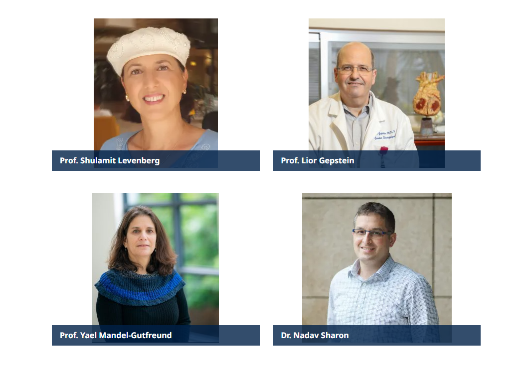 Prof. Shulamit Levenberg, Prof. Lior Gepstein, Prof. Yael Mandel-Gutfreund, Dr. Nadav Sharon